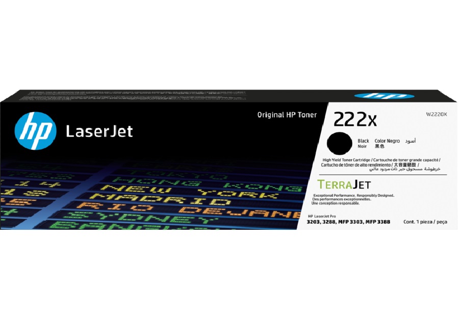 HP W2220X 222X High Yield Black LaserJet Toner Cartridge (3,200 pages)