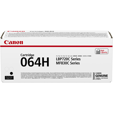 Canon CCRG064HBK 064H High Capacity Black Toner Cartridge (13,400 Pages)