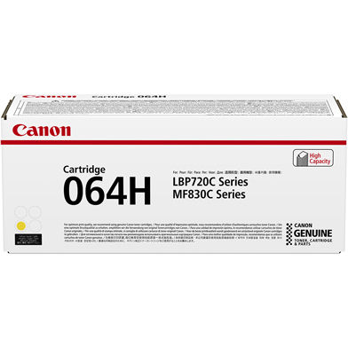 Canon CCRG064HY 064H High Capacity Yellow Toner Cartridge (10,400 Pages)