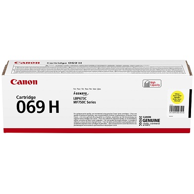 Canon CCRG069HY 069H HIGH CAPACITY YELLOW TONER (5,500 Pages)