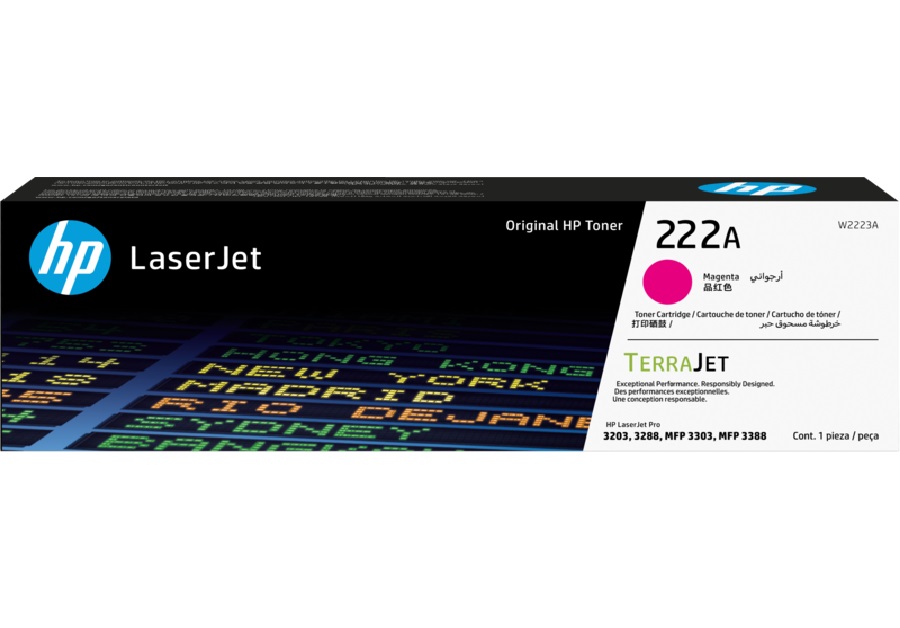 HP CNHPW2223A 222A Magenta LaserJet Toner Cartridge (1,200 pages)